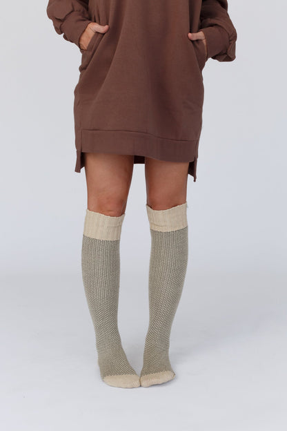 Cozy Cabin Lounge Socks - Oatmeal