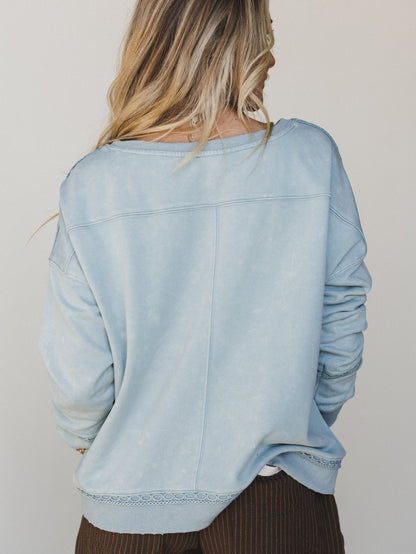 Boots Pocket Sweatshirt - Denim