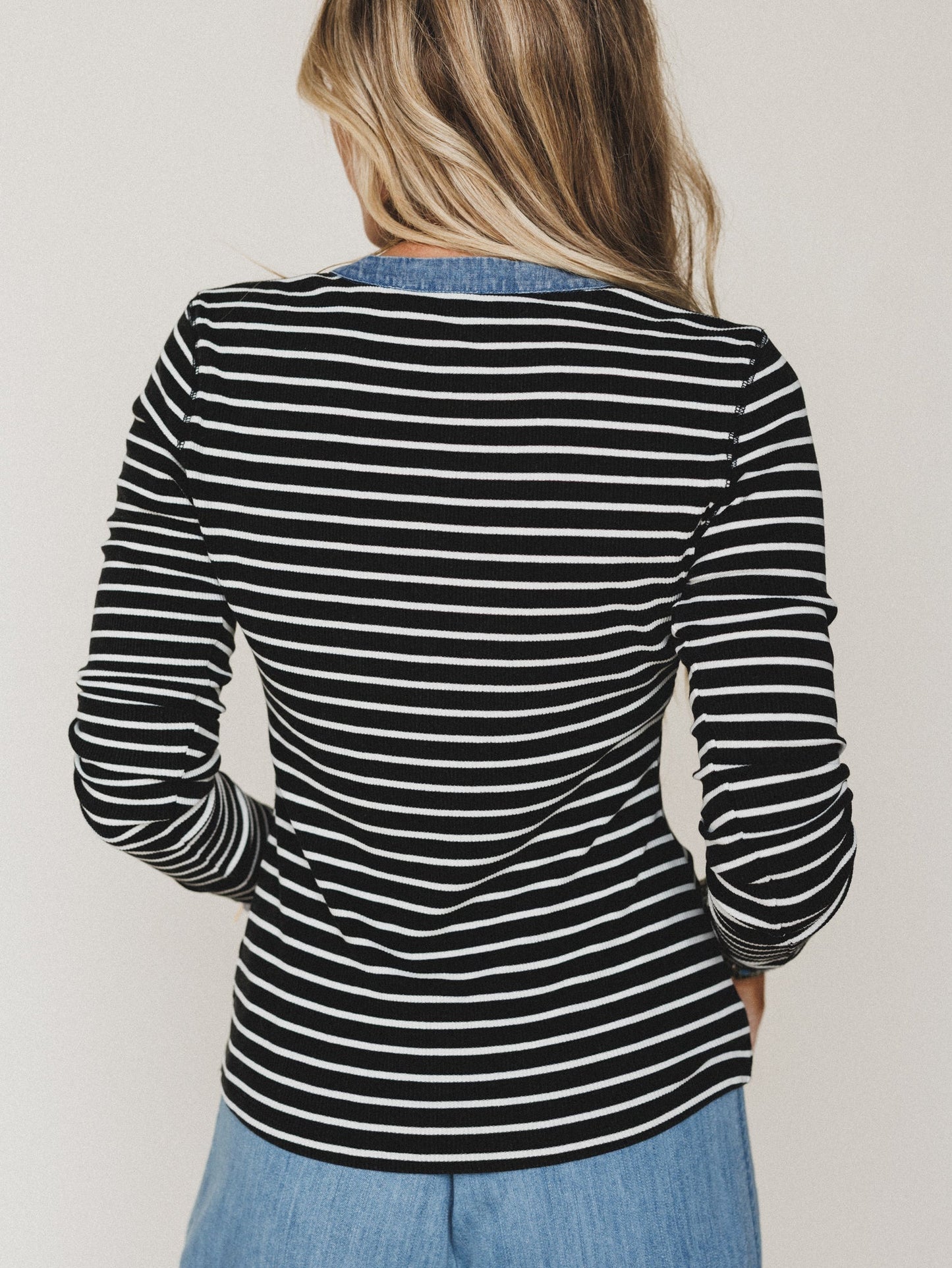 Fieldtrip Stripe Top - Black