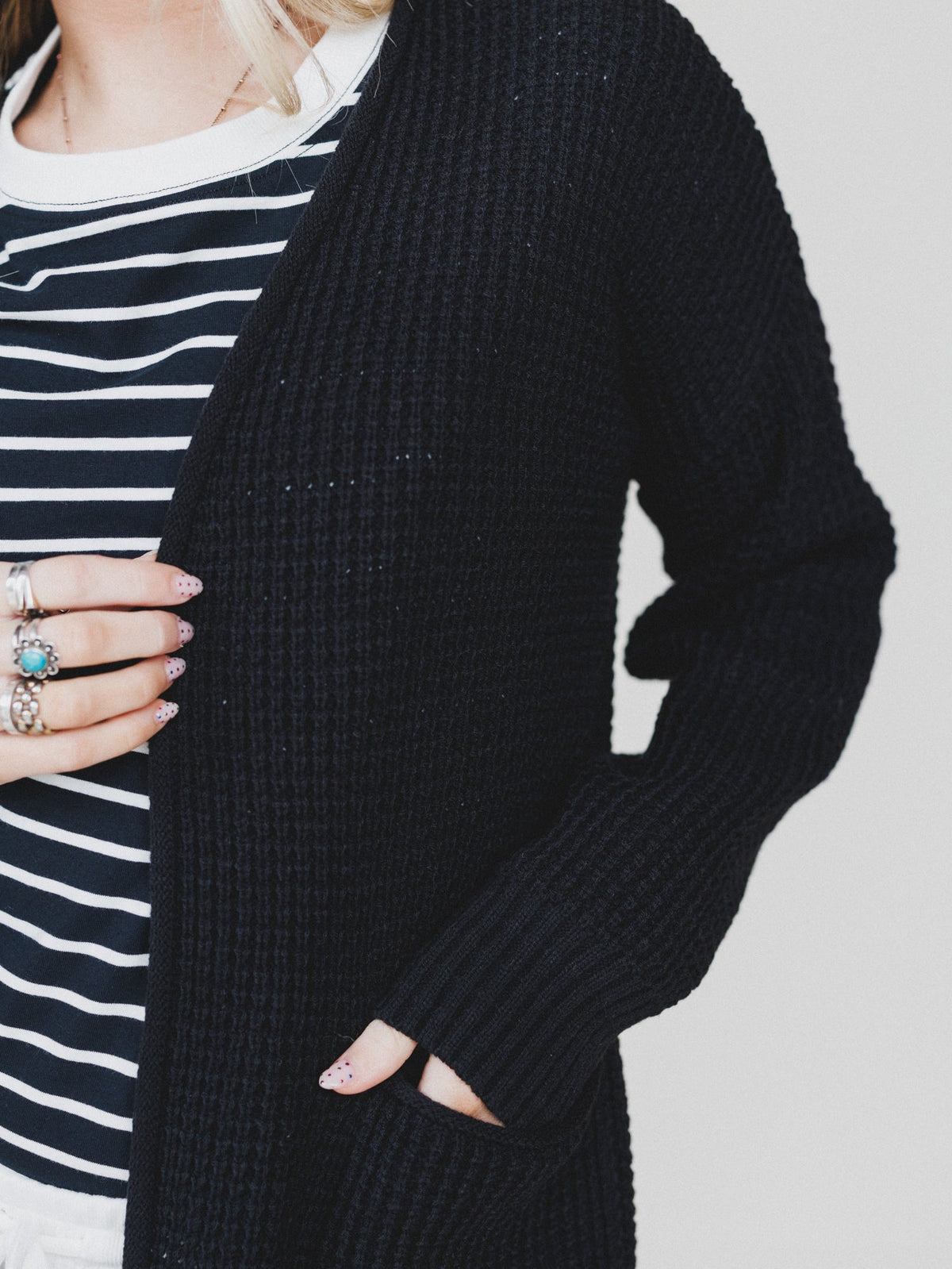 Cuddle Ready Cardigan - Black