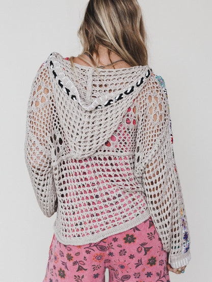 Color Maze Cardigan - Soft Beige