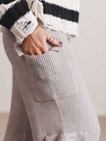 Dream Cloud Soft Lounge Cargo Pants - Heather Gray