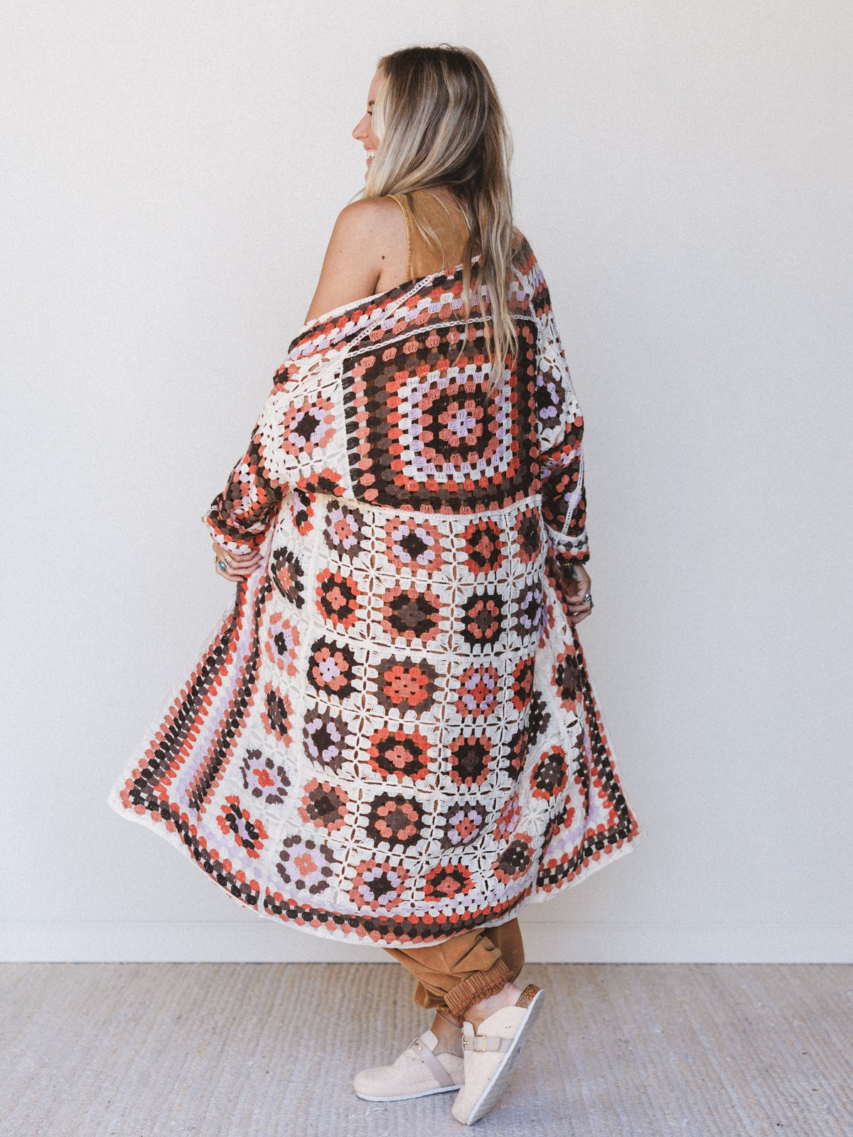 Crochet Washed 2 Piece Bundle - Camel
