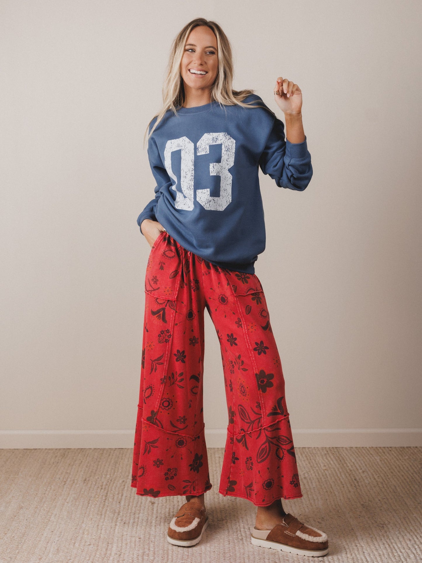 Groove Garden Pants - Red