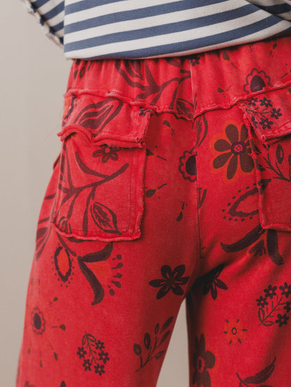 Groove Garden Pants - Red