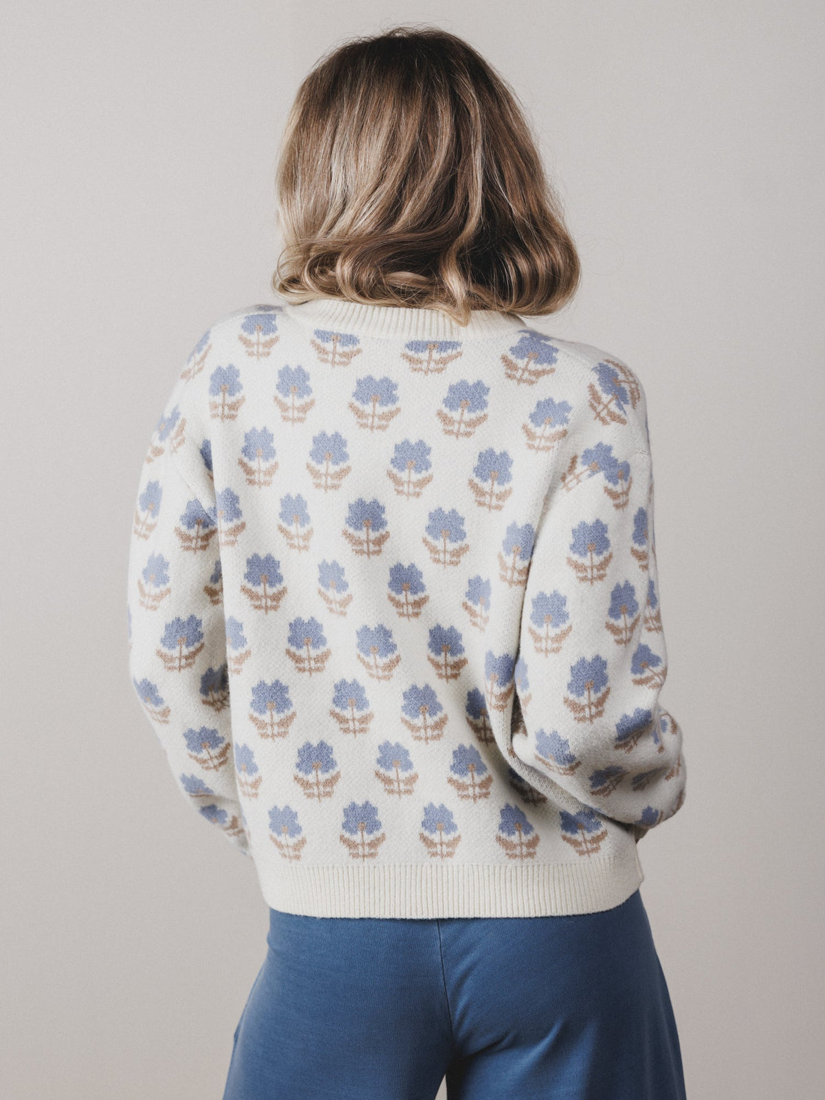 Elodie Floral Cardigan - Cream
