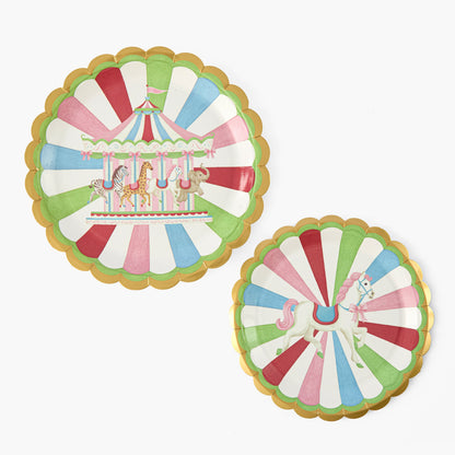 Carousel Side Paper Plates (Set of 8)