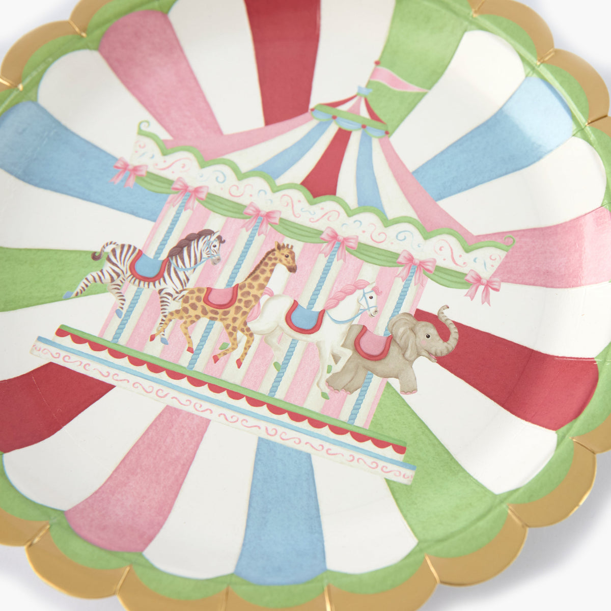 Carousel Dinner Paper Plates (Set of 8)