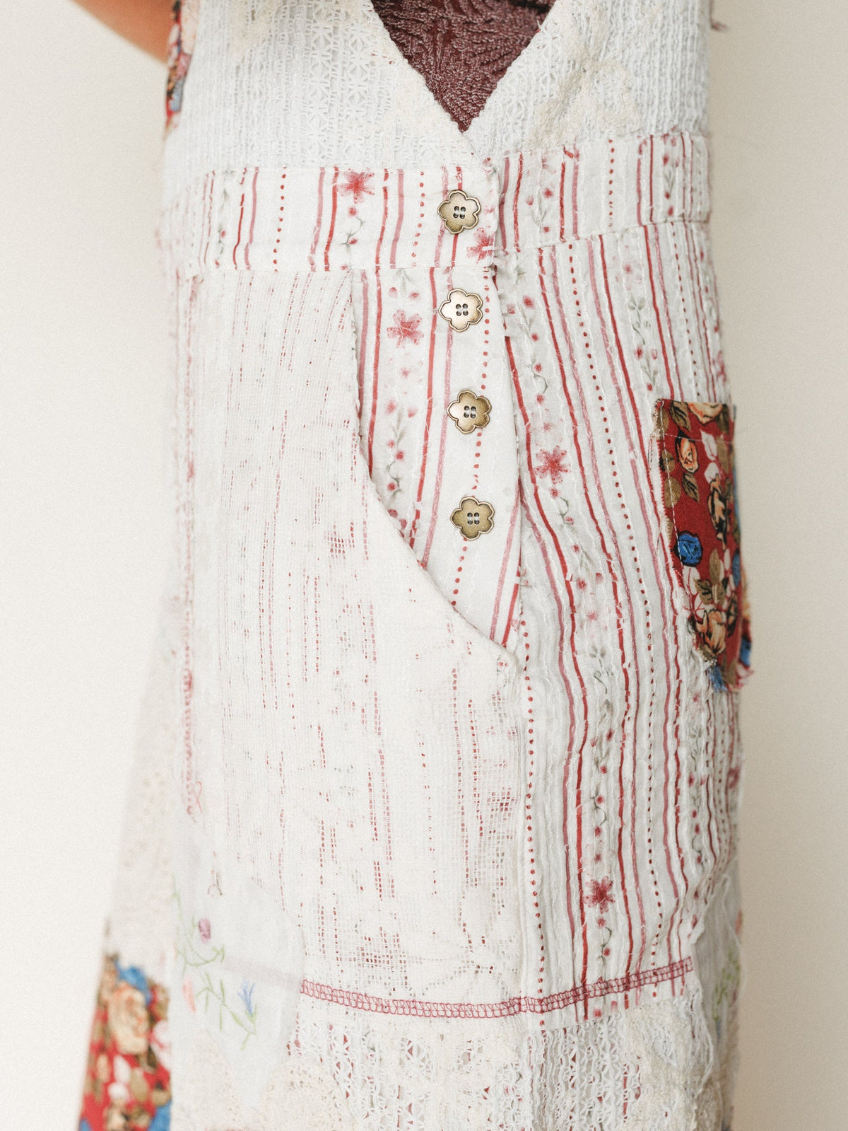 Art Notes Jumpsuit - Ruby Striped