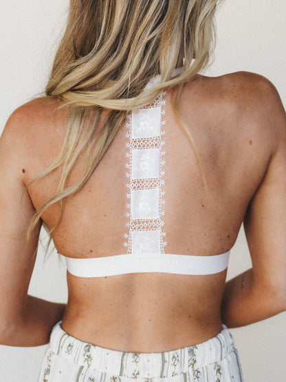 Dainty Darling Bralette - White