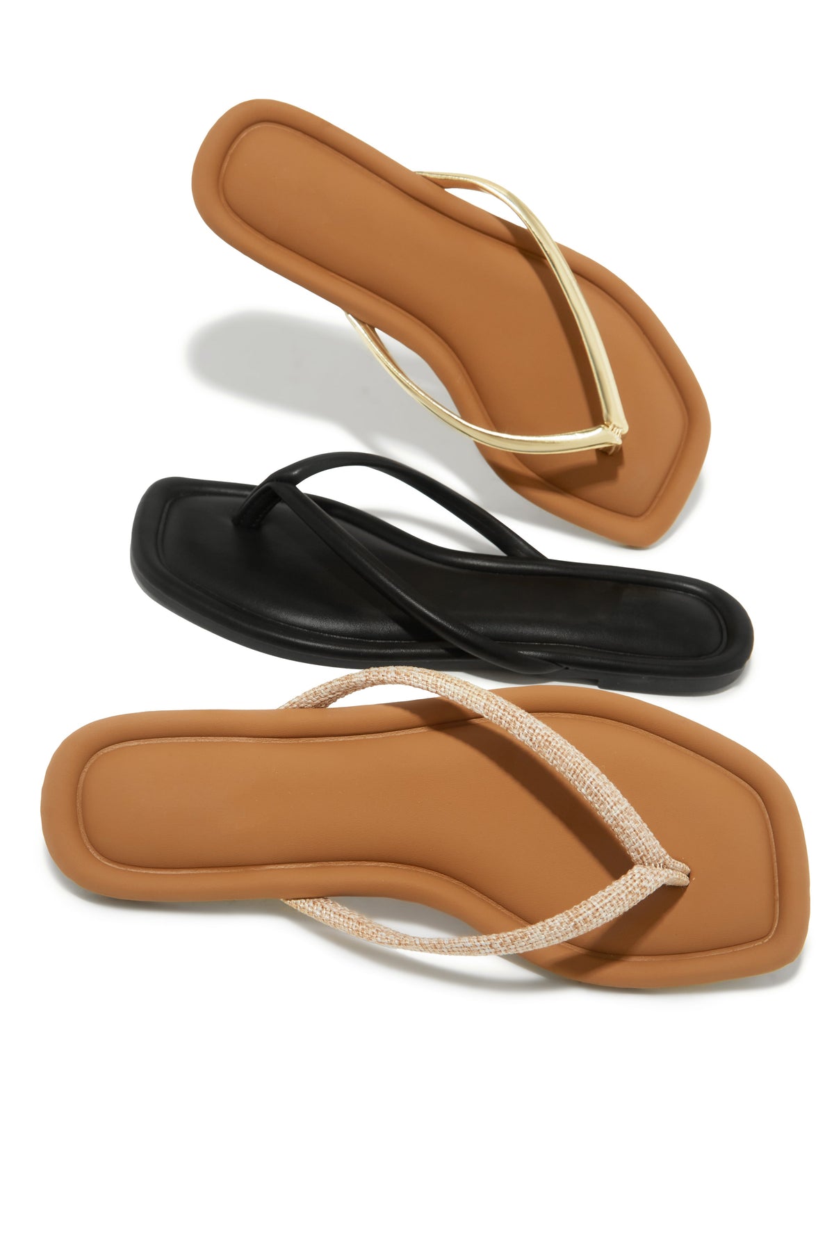 Slip Into Summer Thong Sandals - Nude