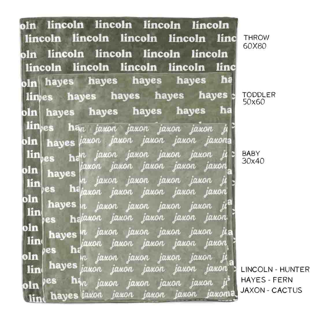 Personalized Color Blanket | Scarlet