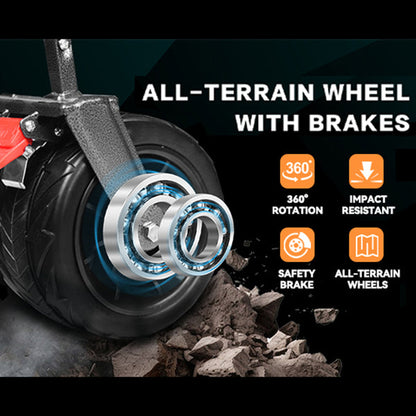 Heavy Duty Foldable Wagon with Canopy & Cooler Bag | All-Terrain Wheels