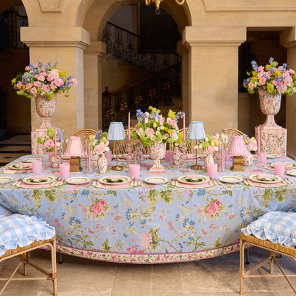 Pink Chinoiserie Tole Vases (Set of 3)