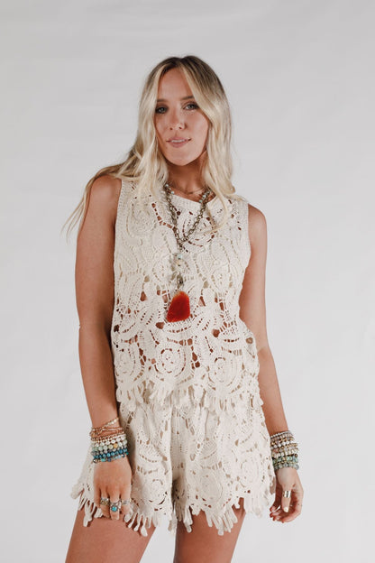 Brinkley Crochet Set - Beige