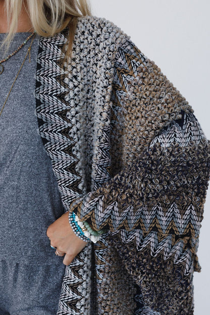 Desert Dreams Crochet Ruana - Khaki