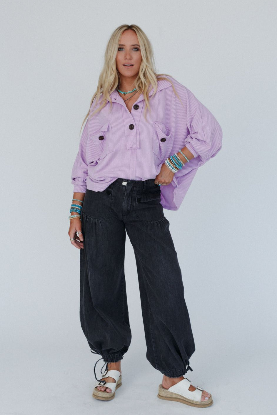 Color My World Oversized Top - Lilac