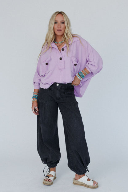 Color My World Oversized Top - Lilac