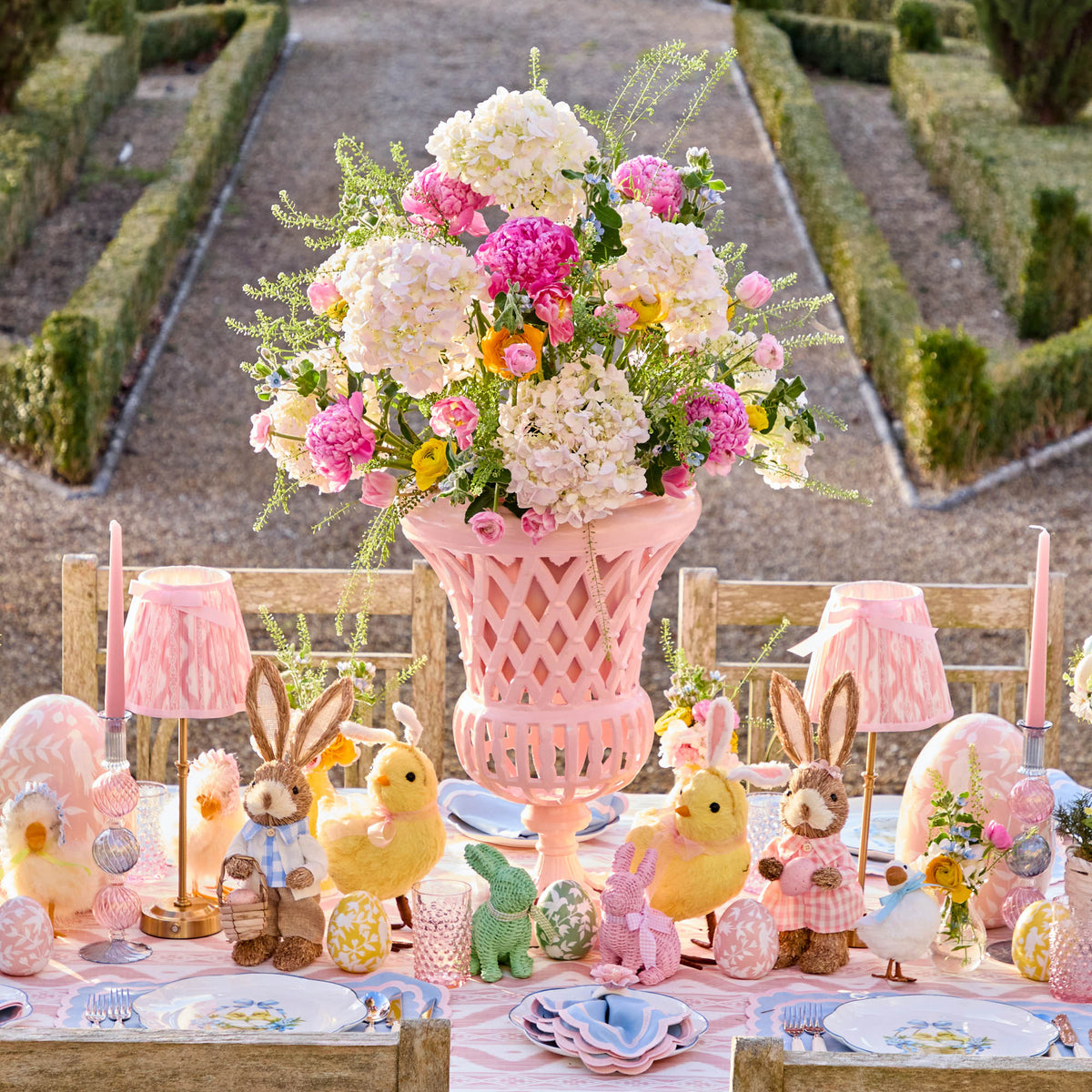 Adelaide Pink Lattice Urn