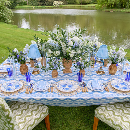 Blue Flowers Dinner Plates (Set of 4)