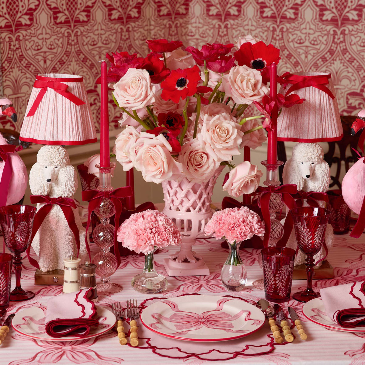 Red Berry Candles (Set of 8)