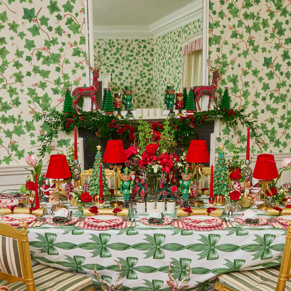 Red & Green Felix Gingham Napkins (Set of 4)
