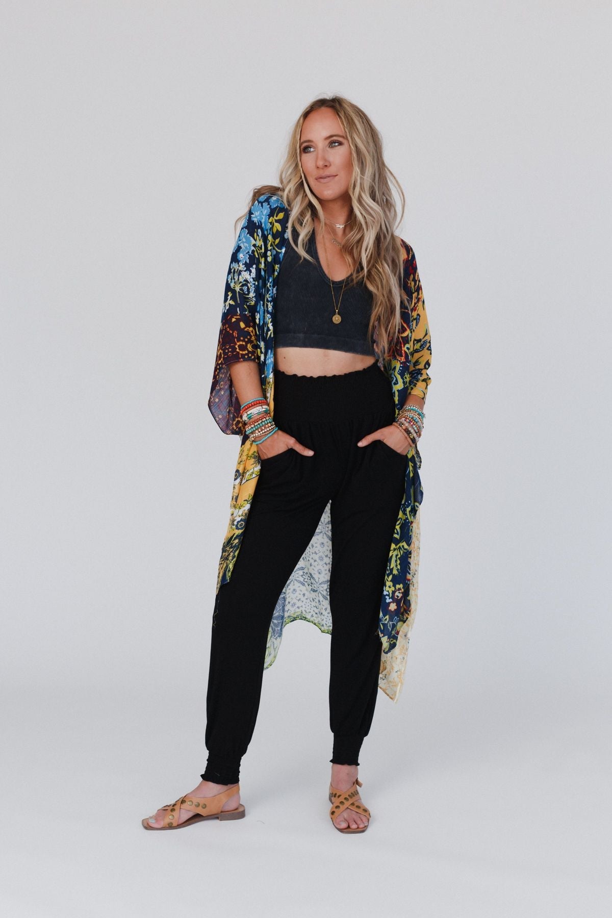 Dakota Patterned Kimono - Multi