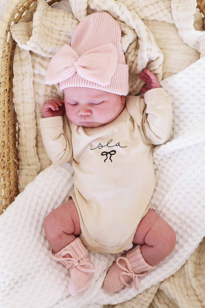 Personalized Long Sleeve Graphic Bodysuits | Natural