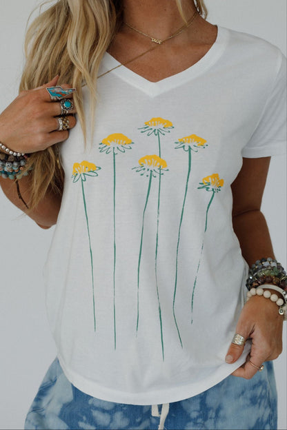 Floating Wishes Graphic Tee - Off White