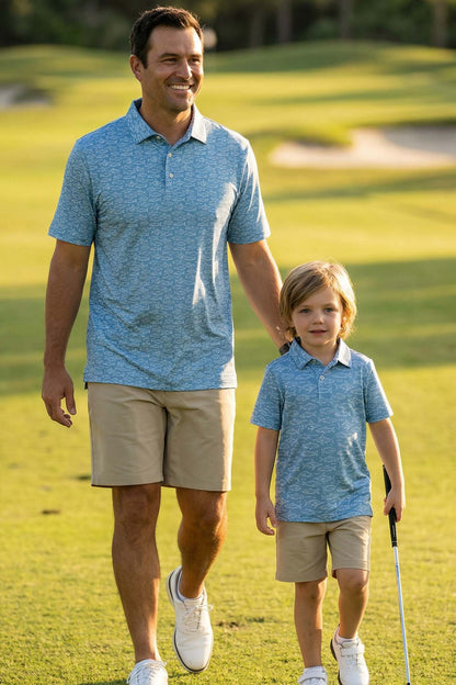Daddy & Me Matching Short Sleeve Polos | Reel Legends