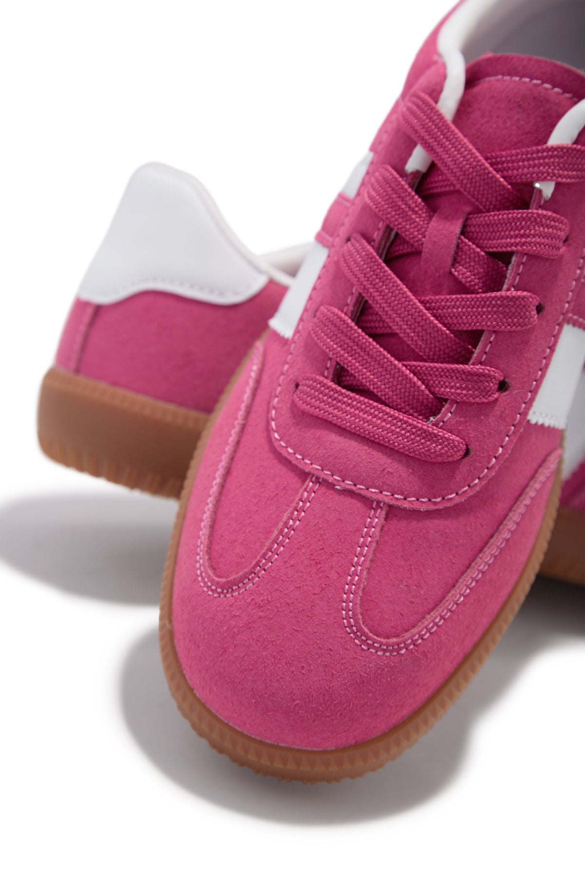 Around Town Lace Up Sneakers - Pink