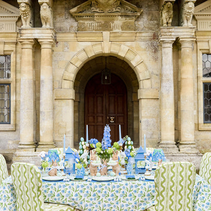Blue Lily of the Valley Linen Napkins (Set of 4)