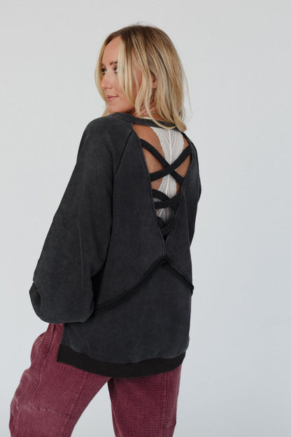 Crossed Paths Sweatshirt - Black