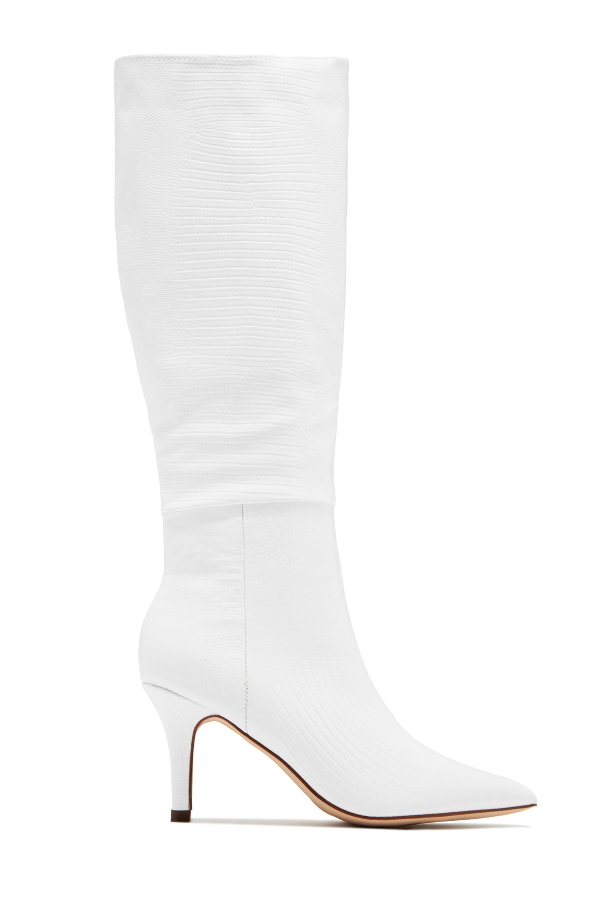 Sarai Knee High Heel Boots - Black
