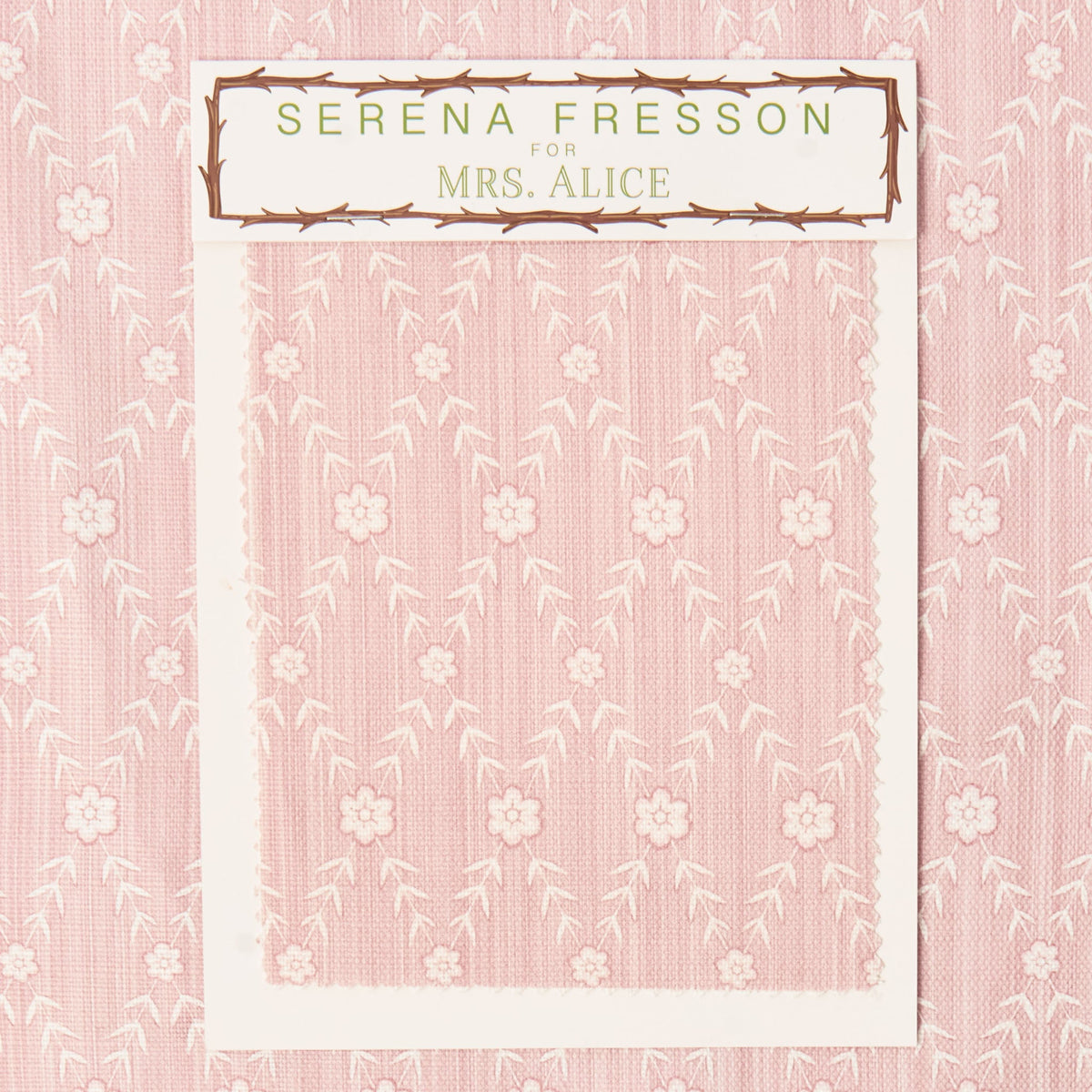 Pink Theodora Trellis Fabric